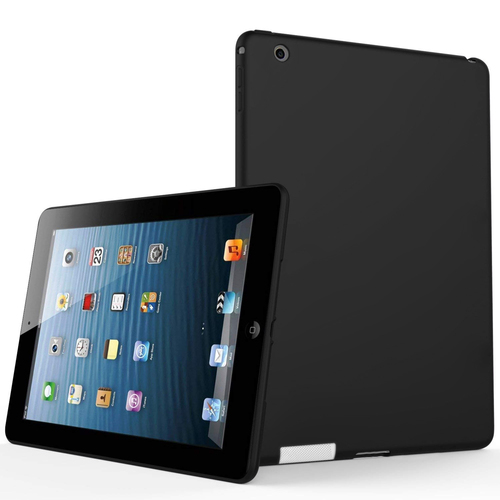 Microsonic Matte Silicone Apple iPad 2 & iPad 3 & iPad 4 Kılıf Siyah