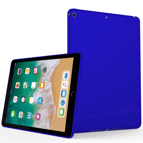 Microsonic Matte Silicone Apple iPad 9.7 2017 (A1822-A1823) Kılıf Mavi