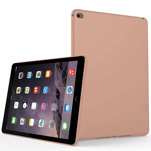 Microsonic Matte Silicone Apple iPad Air 2 (A1566-A1567) Kılıf Rose Gold