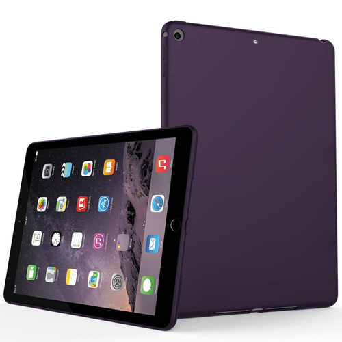 Microsonic Matte Silicone Apple iPad Air (A1474-A1475-A1476) Kılıf Mor