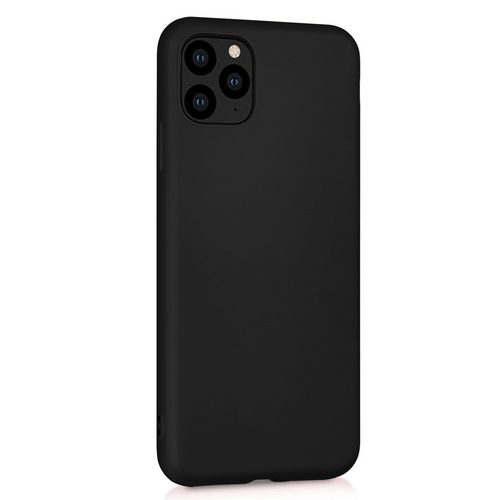 Microsonic Matte Silicone Apple iPhone 11 Pro Max (6.5'') Kılıf Siyah
