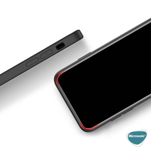 Microsonic Matte Silicone Apple iPhone 15 Pro Max Kılıf Kırmızı