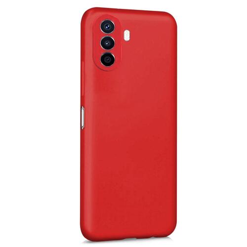 Microsonic Matte Silicone Huawei Nova Y70 Kılıf Kırmızı