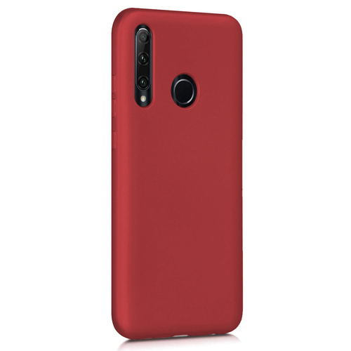 Microsonic Matte Silicone Huawei P40 Lite E Kılıf Kırmızı