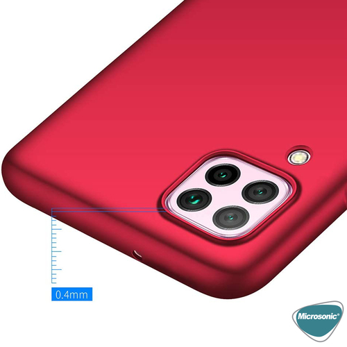 Microsonic Matte Silicone Huawei P40 Lite Kılıf Kırmızı