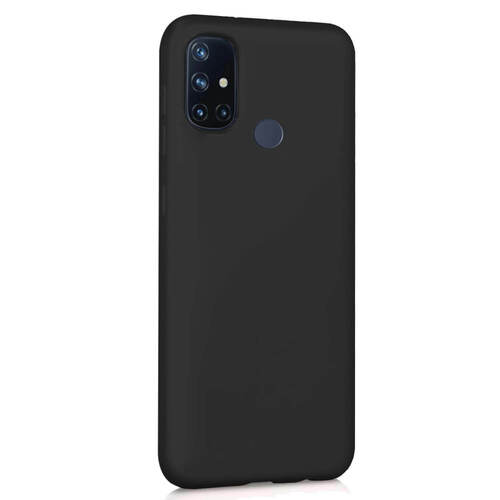 Microsonic Matte Silicone OnePlus Nord N10 5G Kılıf Siyah