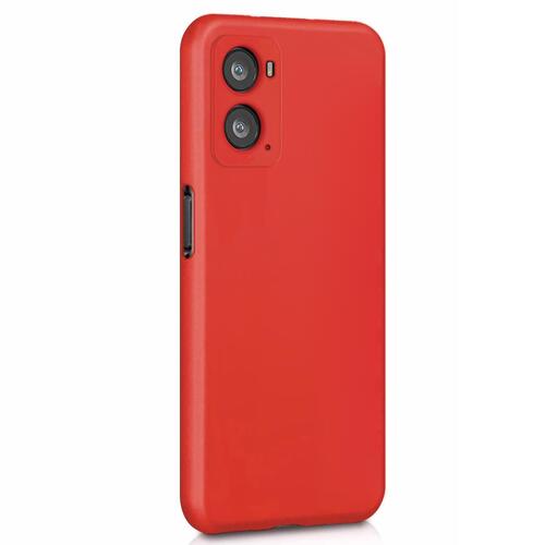 Microsonic Matte Silicone Oppo A76 Kılıf Kırmızı