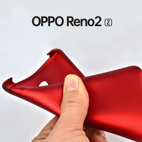 Microsonic Matte Silicone Oppo Reno 2Z Kılıf Kırmızı