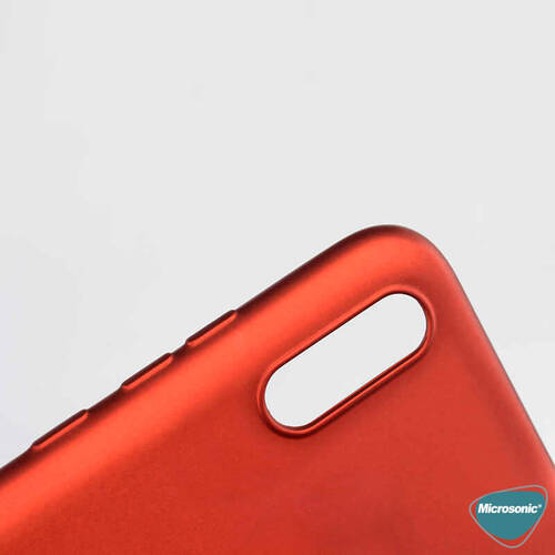Microsonic Matte Silicone Samsung Galaxy A02 Kılıf Kırmızı