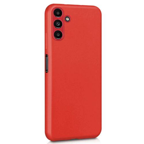 Microsonic Matte Silicone Samsung Galaxy A13 Kılıf Kırmızı