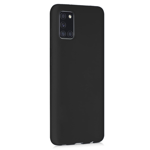 Microsonic Matte Silicone Samsung Galaxy A31 Kılıf Siyah