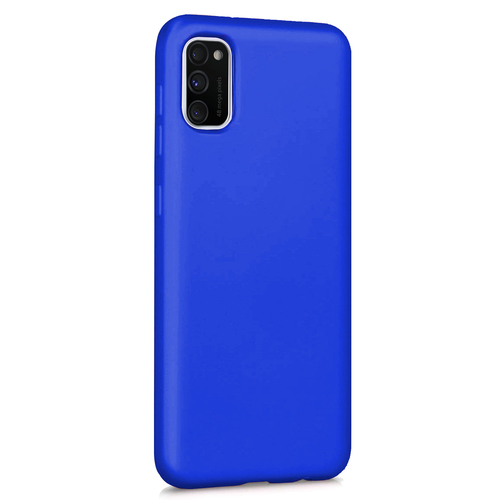 Microsonic Matte Silicone Samsung Galaxy A41 Kılıf Mavi