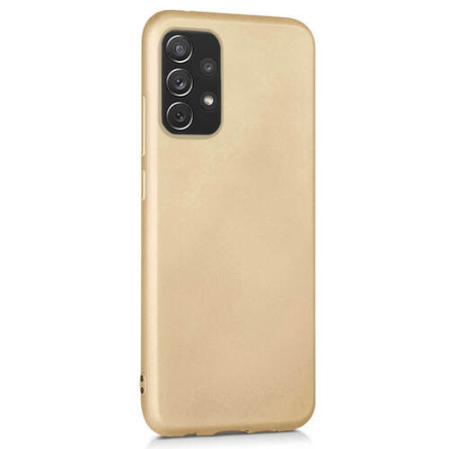 Microsonic Matte Silicone Samsung Galaxy A52s Kılıf Gold