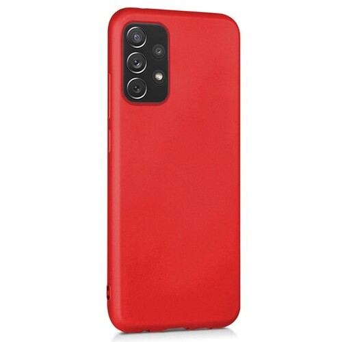 Microsonic Matte Silicone Samsung Galaxy A53 5G Kılıf Kırmızı