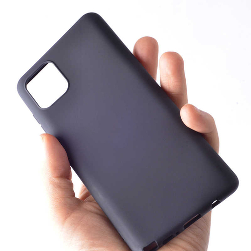 Microsonic Matte Silicone Samsung Galaxy A81 (Note 10 Lite) Kılıf Siyah