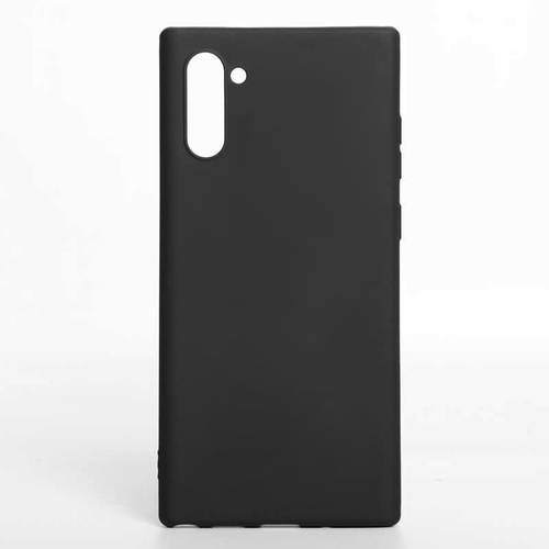 Microsonic Matte Silicone Samsung Galaxy Note 10 Kılıf Siyah