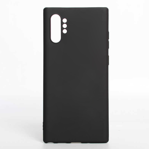Microsonic Matte Silicone Samsung Galaxy Note 10 Plus Kılıf Siyah