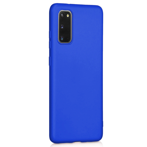 Microsonic Matte Silicone Samsung Galaxy S20 Kılıf Mavi