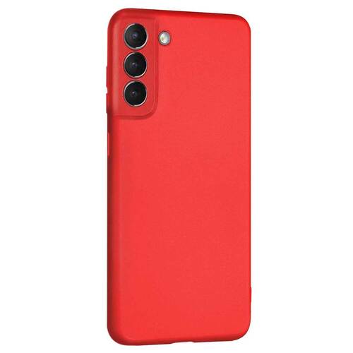 Microsonic Matte Silicone Samsung Galaxy S21 FE Kılıf Kırmızı