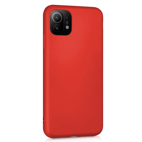 Microsonic Matte Silicone Xiaomi Mi 11 Kılıf Kırmızı