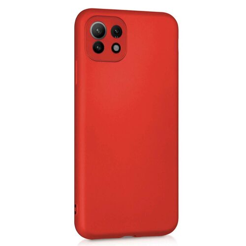 Microsonic Matte Silicone Xiaomi Mi 11 Lite Kılıf Kırmızı