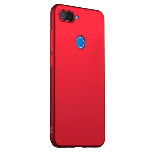 Microsonic Matte Silicone Xiaomi Mi 8 Lite Kılıf Kırmızı