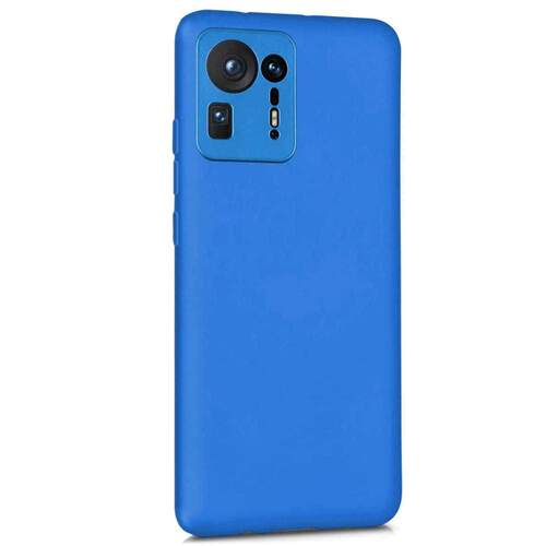 Microsonic Matte Silicone Xiaomi Mi Mix 4 Kılıf Mavi