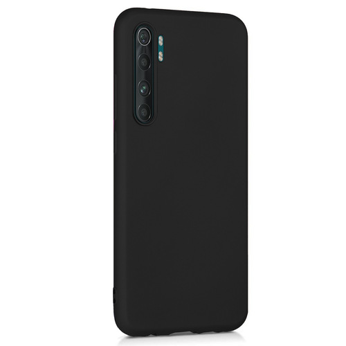 Microsonic Matte Silicone Xiaomi Mi Note 10 Lite Kılıf Siyah