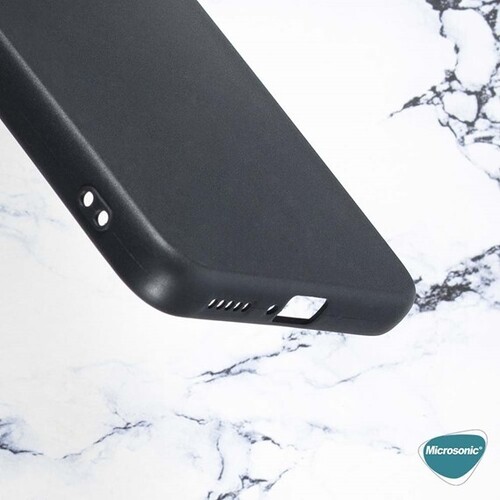 Microsonic Matte Silicone Xiaomi Poco M4 Pro 4G Kılıf Siyah