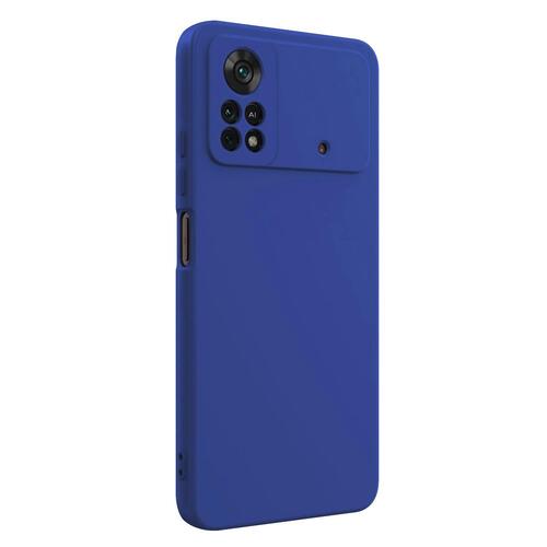 Microsonic Matte Silicone Xiaomi Poco X4 Pro 5G Kılıf Mavi