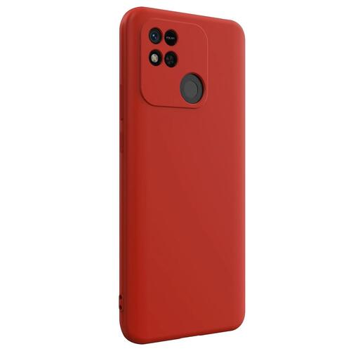 Microsonic Matte Silicone Xiaomi Redmi 10A Kılıf Kırmızı