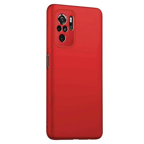 Microsonic Matte Silicone Xiaomi Redmi Note 10 Kılıf Kırmızı