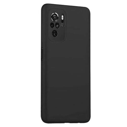 Microsonic Matte Silicone Xiaomi Redmi Note 10 Kılıf Siyah