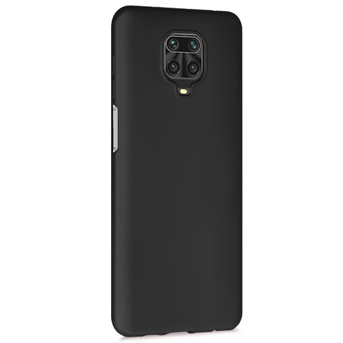 Microsonic Matte Silicone Xiaomi Redmi Note 9S Kılıf Siyah