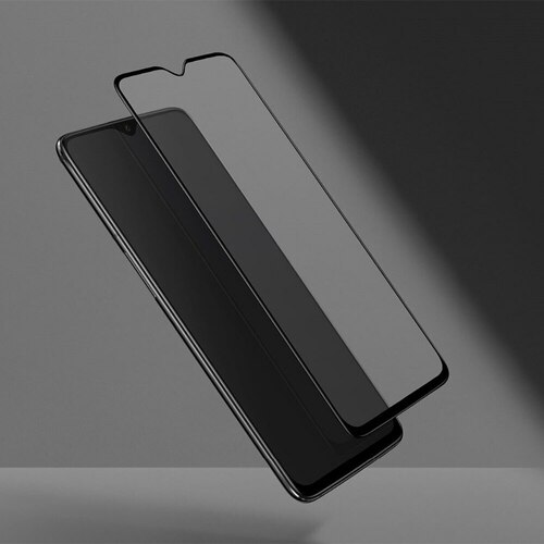Microsonic OnePlus 6T Tam Kaplayan Temperli Cam Ekran koruyucu Siyah