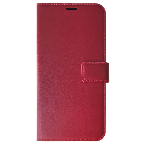 Microsonic Oppo A52 Kılıf Delux Leather Wallet Kırmızı