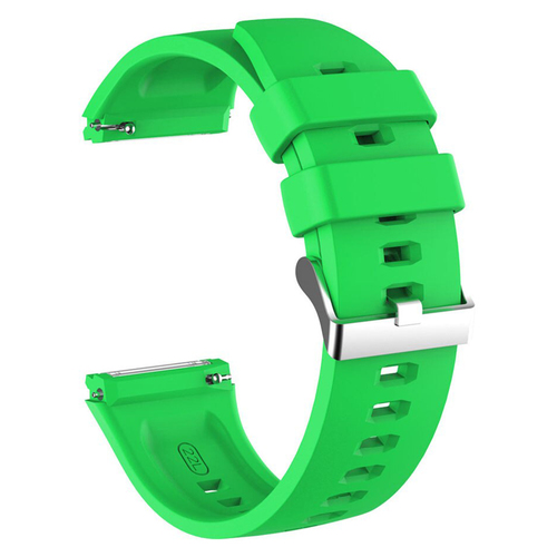 Microsonic Oppo Watch 41mm Kordon, Silicone RapidBands Yeşil ( Siyah Pimli )