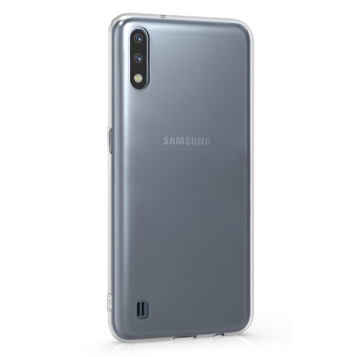 Microsonic Samsung Galaxy A01 Kılıf Transparent Soft Beyaz