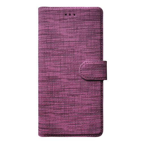 Microsonic Samsung Galaxy A15 Kılıf Fabric Book Wallet Mor