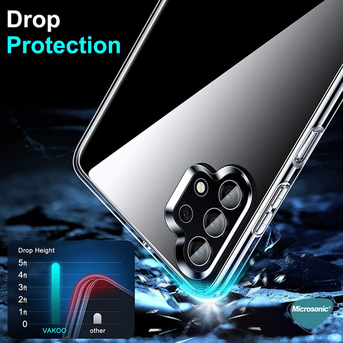 Microsonic Samsung Galaxy A32 5G Kılıf Transparent Soft Beyaz