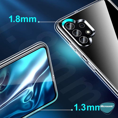 Microsonic Samsung Galaxy A32 5G Kılıf Transparent Soft Beyaz