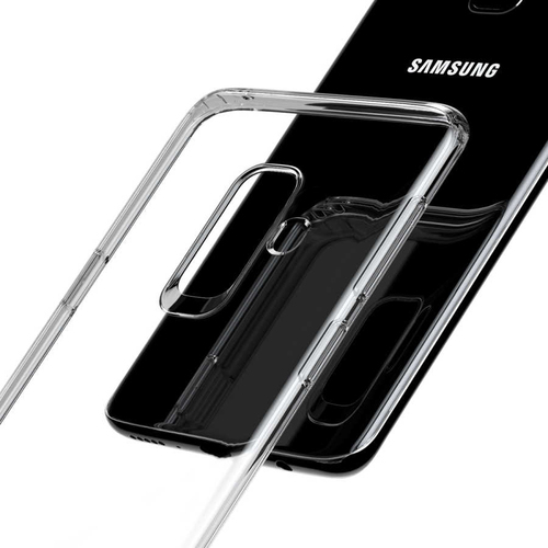 Microsonic Samsung Galaxy A6 Plus 2018 Kılıf Transparent Soft Beyaz