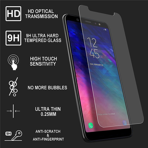 Microsonic Samsung Galaxy A6 Plus 2018 Temperli Cam Ekran koruyucu Kırılmaz film