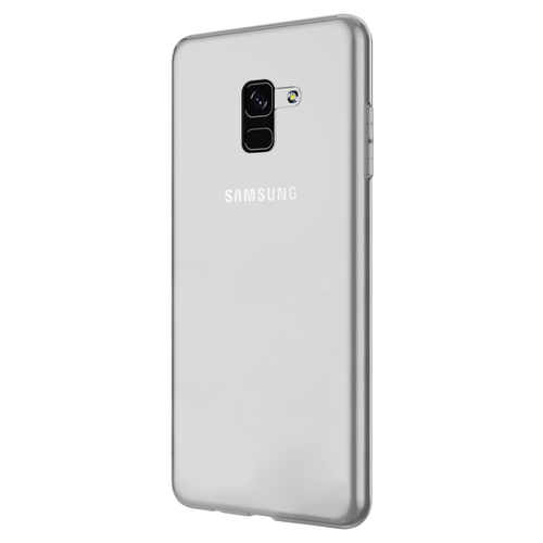Microsonic Samsung Galaxy A8 2018 Kılıf Transparent Soft Beyaz
