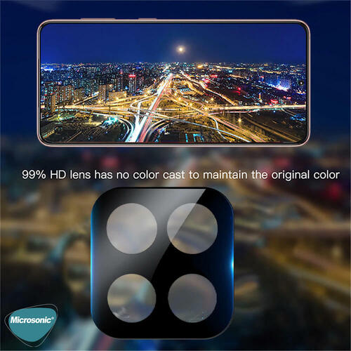 Microsonic Samsung Galaxy A81 Kamera Lens Koruma Camı V2 Siyah