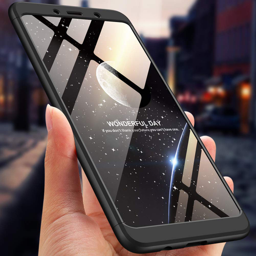 Microsonic Samsung Galaxy A9 2018 Kılıf Double Dip 360 Protective Siyah