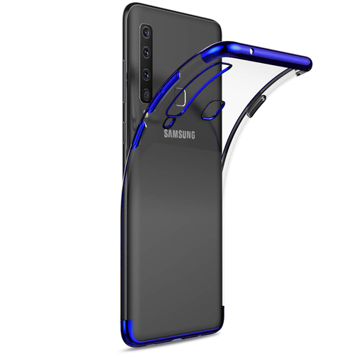 Microsonic Samsung Galaxy A9 2018 Kılıf Skyfall Transparent Clear Mavi