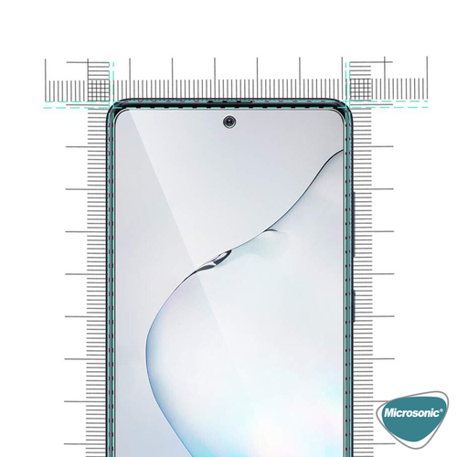 Microsonic Samsung Galaxy A91 Temperli Cam Ekran Koruyucu