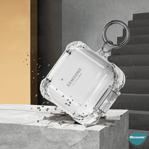 Microsonic Samsung Galaxy Buds Pro Kılıf Safety Lock Protection Şeffaf