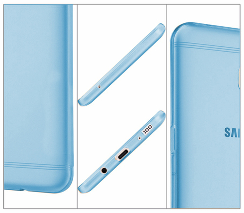 Microsonic Samsung Galaxy C5 Pro Kılıf Transparent Soft Beyaz